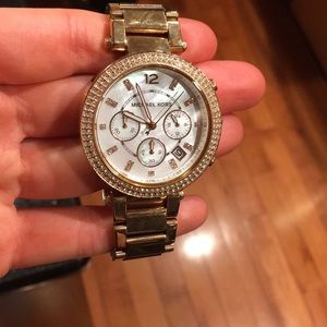 Michael Kors Rose Gold Mother of Pearl Watch